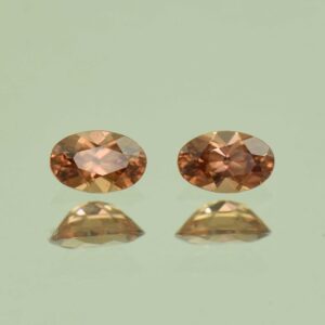 ImperialZircon oval pair 5.5x3.5mm 0.92cts H zn6753