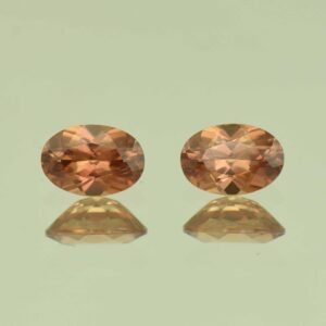 ImperialZircon oval pair 6.5x4.5mm 1.74cts H zn6764