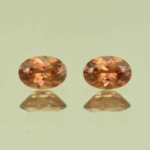 ImperialZircon oval pair 6.5x4.5mm 1.75cts H zn6765