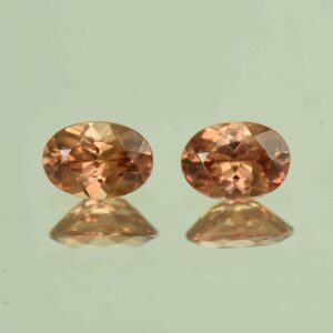 ImperialZircon oval pair 7.0x5.0mm 2.13cts H zn6855 scaled 1