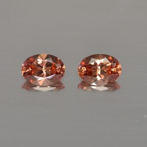 ImperialZircon oval pair 7.5x5.5mm 2.66cts zn3453