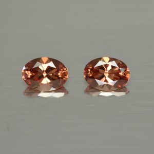 ImperialZircon oval pair 7.5x5.5mm 2.67cts zn3454