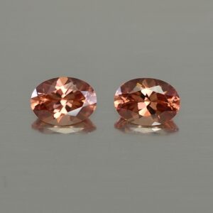 ImperialZircon oval pair 7.5x5.5mm 2.79cts zn3458