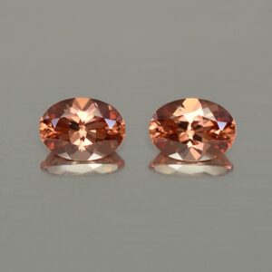 ImperialZircon oval pair 7.5x5.5mm 2.83cts zn3461