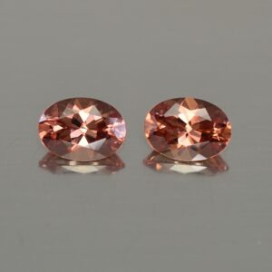 ImperialZircon oval pair 7.5x5.5mm 2.84cts zn3463