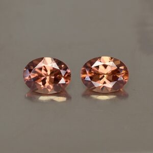 ImperialZircon oval pair 8.5x6.5mm 4.41cts zn1151