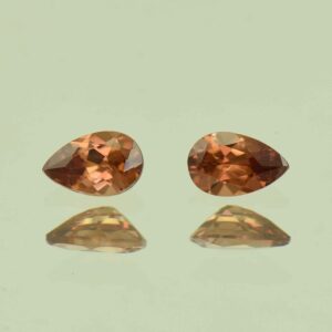 ImperialZircon pear pair 5.5x3.6mm 0.86cts H zn6776
