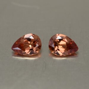 ImperialZircon pearshape pair 6.9x4.8mm 1.63cts zn2542