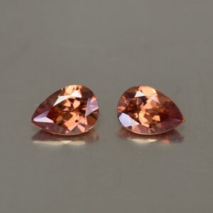 ImperialZircon pearshape pair 6.9x4.9mm 1.74cts zn2538