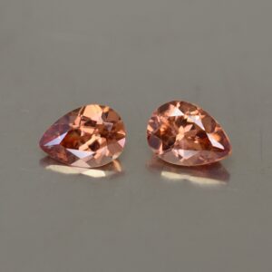 ImperialZircon pearshape pair 7.0x5.0mm 1.97cts zn2535 SOLD