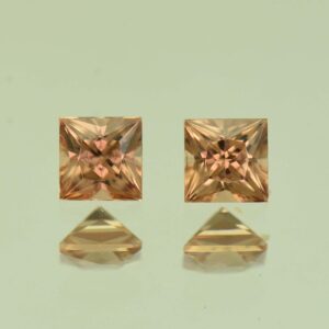 ImperialZircon princess pair 4.0mm 1.13cts H zn6785