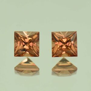 ImperialZircon princess pair 4.5mm 1.51cts H zn6793