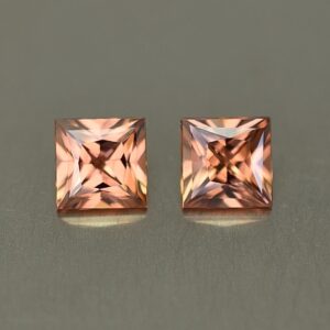 ImperialZircon princess pair 5.0mm 1.83cts zn1591