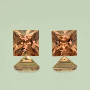 ImperialZircon princess pair 5.0mm 1.88cts H zn6794