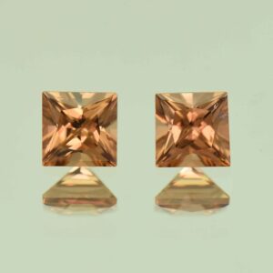 ImperialZircon princess pair 5.0mm 1.98cts H zn6796
