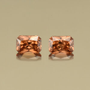 ImperialZircon rad pair 6.9x5.0mm 2.99cts H zn4376 SOLD
