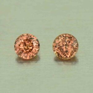 ImperialZircon round pair 3.5mm 0.54cts H zn5837