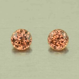 ImperialZircon round pair 3.5mm 0.55cts H zn5839