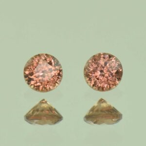 ImperialZircon round pair 3.5mm 0.57cts H zn5840 SOLD