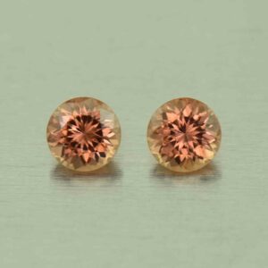 ImperialZircon round pair 4.0mm 0.76cts H zn5844 SOLD