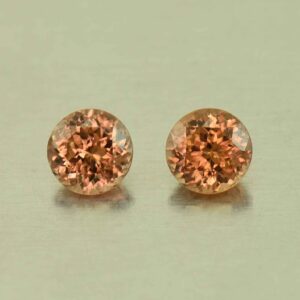 ImperialZircon round pair 5.0mm 1.46cts H zn4683
