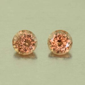 ImperialZircon round pair 5.0mm 1.47cts H zn4684 SOLD
