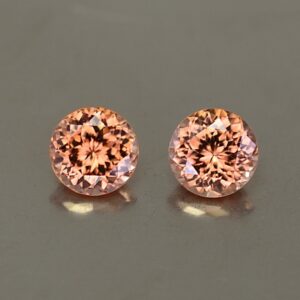 ImperialZircon round pair 5.0mm 1.49cts zn2525 SOLD