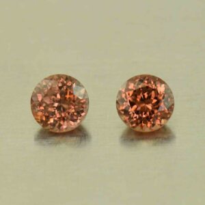 ImperialZircon round pair 5.0mm 1.50cts H zn4690
