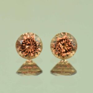ImperialZircon round pair 5.0mm 1.53cts H zn4693