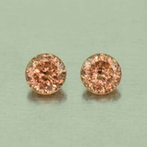 ImperialZircon round pair 5.0mm 1.55cts H zn4676 SOLD