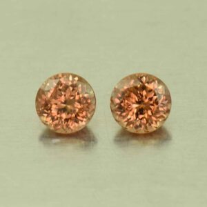 ImperialZircon round pair 5.0mm 1.57cts H zn4698