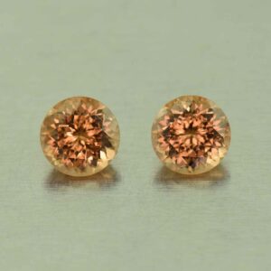 ImperialZircon round pair 5.0mm 1.57cts H zn4699