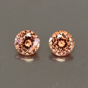 ImperialZircon round pair 5.0mm 1.60cts zn2576