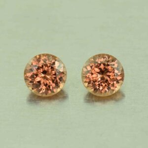 ImperialZircon round pair 5.1mm 1.59cts H zn4701
