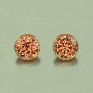 ImperialZircon round pair 5.1mm 1.65cts H zn4703