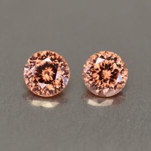 ImperialZircon round pair 5.4mm 1.91cts zn1149