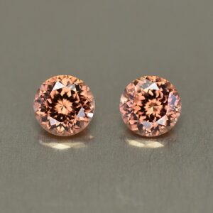 ImperialZircon round pair 5.5mm 1.85cts zn2579