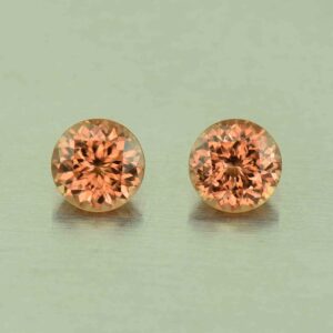 ImperialZircon round pair 5.5mm 1.93cts H zn4706