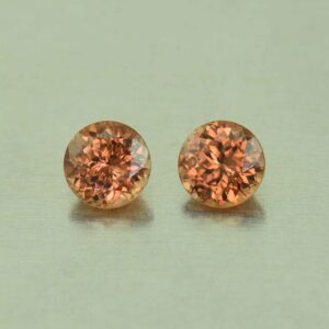 ImperialZircon round pair 5.5mm 1.97cts H zn4709