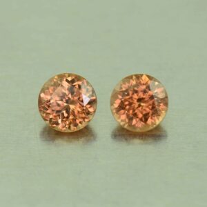 ImperialZircon round pair 5.5mm 2.04cts H zn4711 SOLD