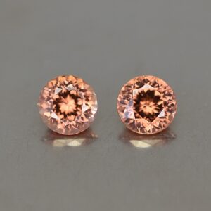 ImperialZircon round pair 5.6mm 1.90cts zn2593