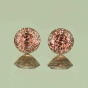 ImperialZircon round pair 6.0mm 2.48cts H zn6874