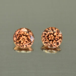 ImperialZircon round pair 6.0mm 2.52cts H zn4485 SOLD