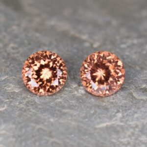 ImperialZircon round pair 6.0mm 2.53cts H zn2571 SOLD