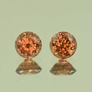 ImperialZircon round pair 6.0mm 2.70cts H zn6803 SOLD