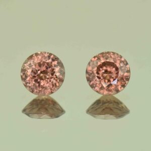ImperialZircon round pair 6.5mm 2.99cts H zn6877