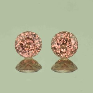ImperialZircon round pair 6.5mm 3.10cts H zn6879