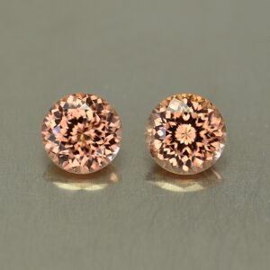 ImperialZircon round pair 6.5mm 3.19cts zn2570 SOLD