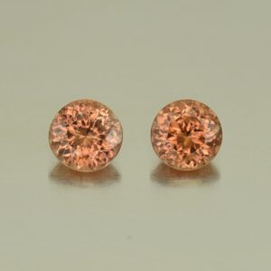 ImperialZircon round pair 6.5mm 3.26cts H zn4052