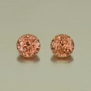 ImperialZircon round pair 6.5mm 3.46cts H zn4053